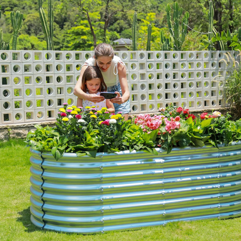 Galvanised Steel Raised Garden Beds