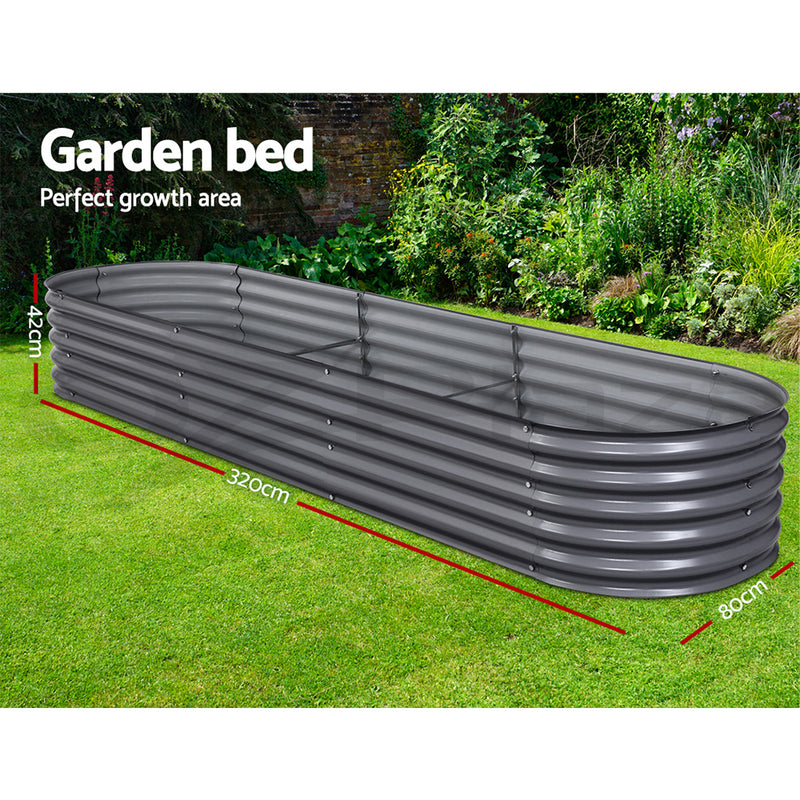 Galvanised Steel Raised Garden Beds