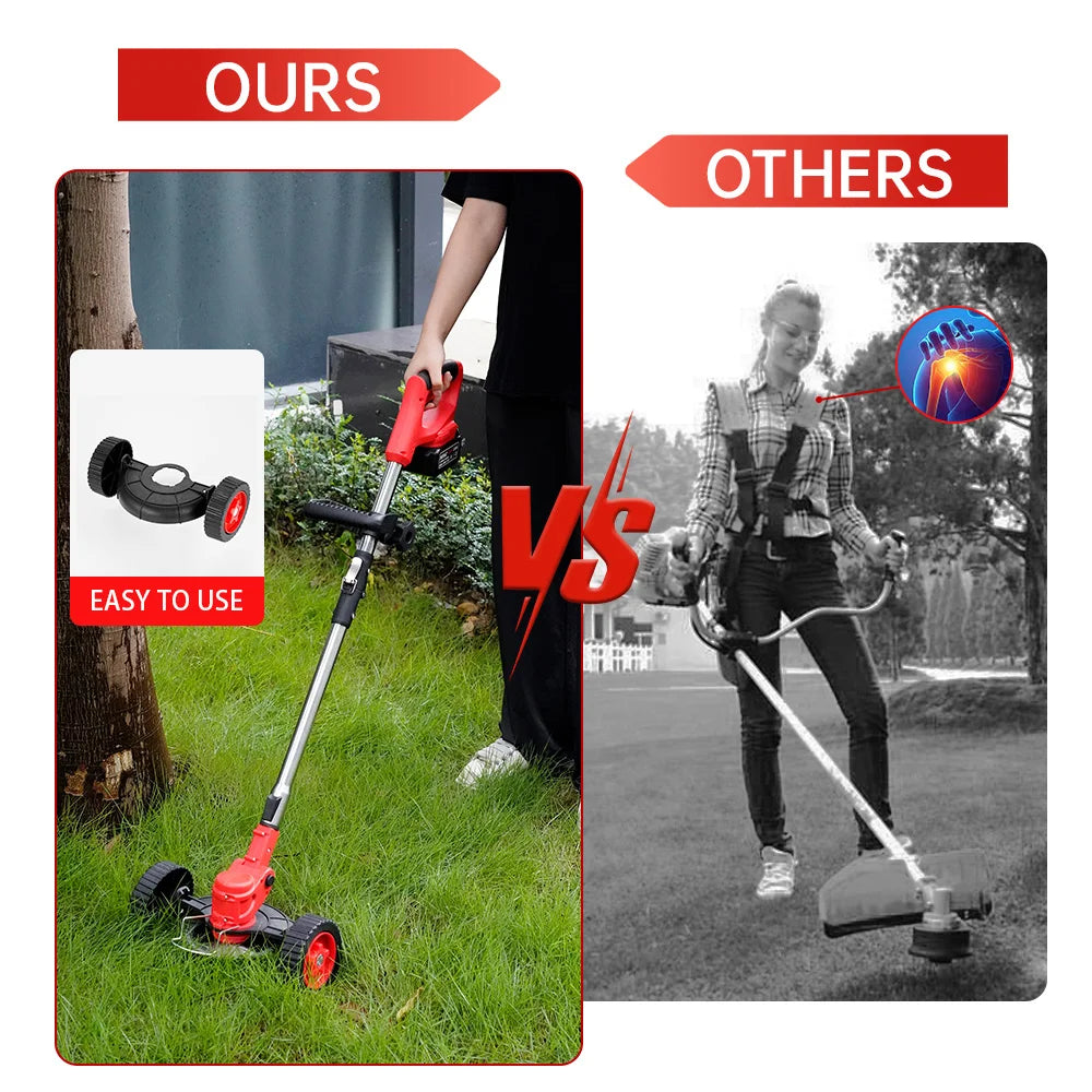 3-in-1 Cordless Lawn Mower ( 2 x FREE Batteries)