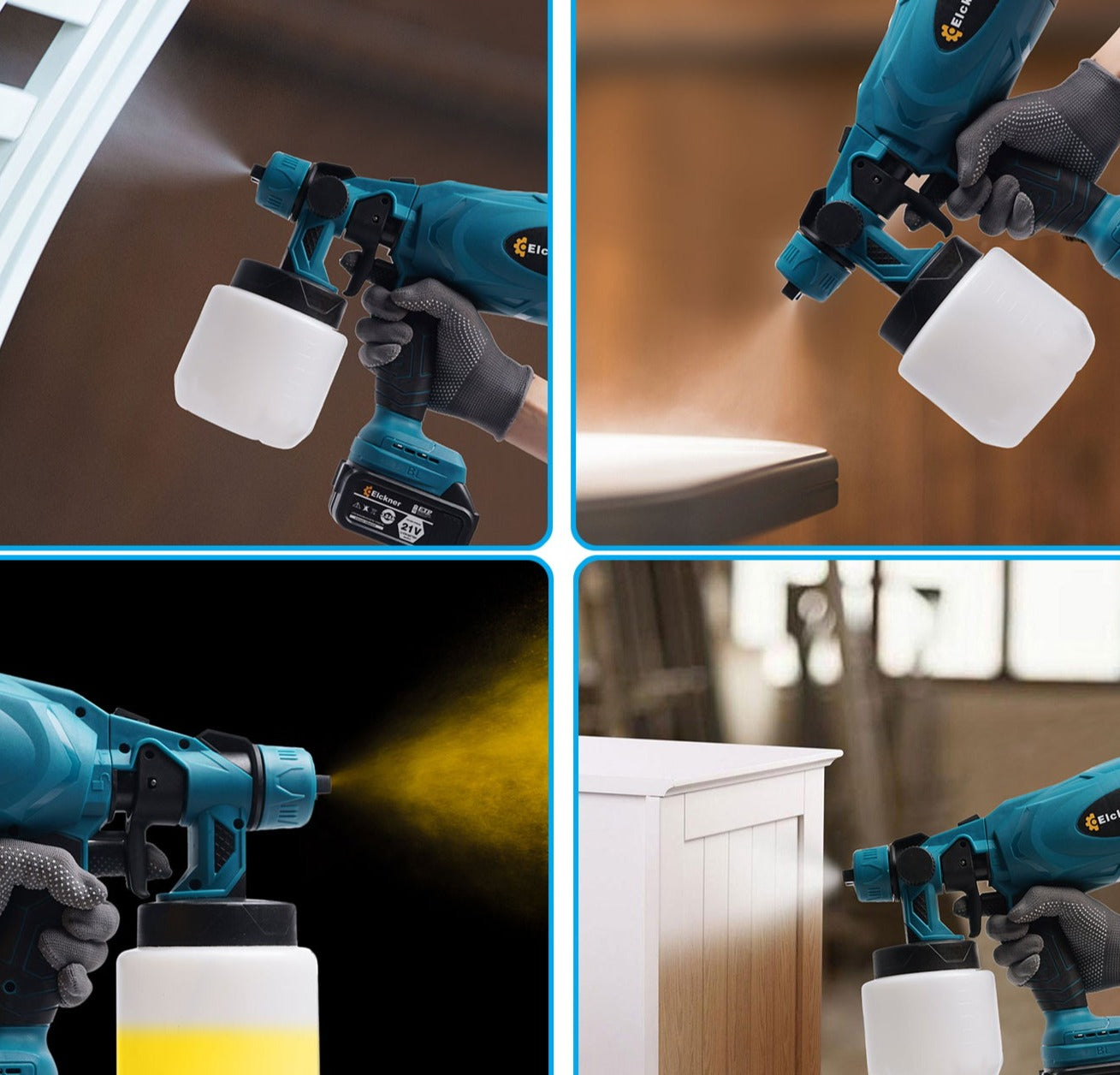 Cordless Electric Paint Sprayer ( 2 FREE Batteries )
